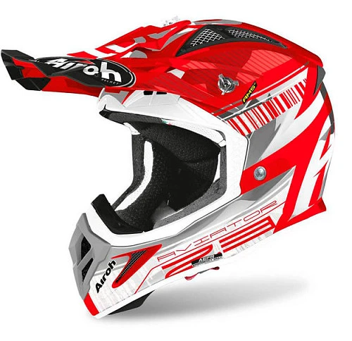 Airoh Aviator 2.3 Novak Red Chrome шлем внедорожный, красный