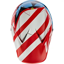 Fox Racing V3 Creo шлем кроссовый, красно-сине-желтый