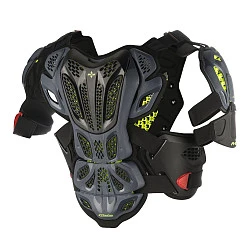 Alpinestars A-10 Full Chest Protector панцирь, черно-салатовый
