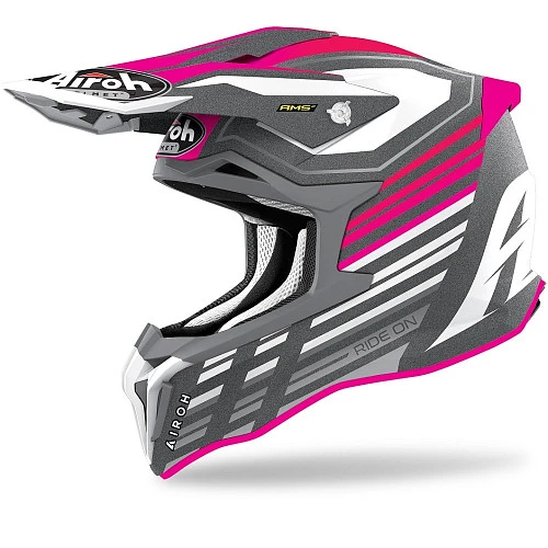 Airoh Strycker Shaded Pink Matt шлем внедорожный, розовый матовый