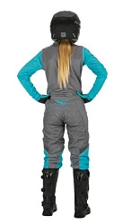 Fly Racing F-16 2021 комплект женский, серо-голубой