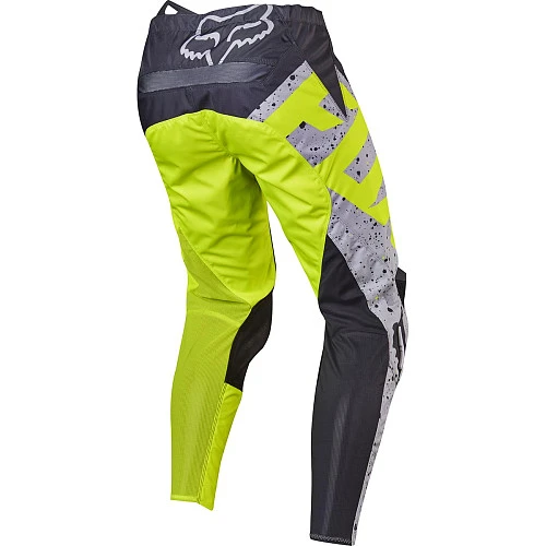 Fox Racing 180 Nirv мотоштаны, серо-желтый