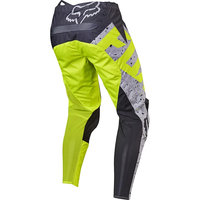 Fox Racing 180 Nirv мотоштаны, серо-желтый