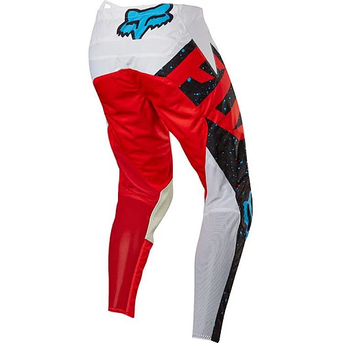 Fox Racing 180 Nirv Youth мотоштаны подростковые, черно-бело-красный