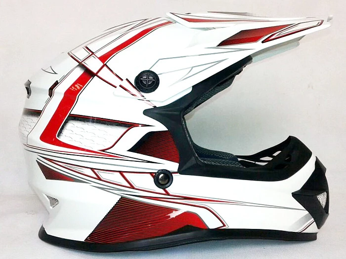 Ataki SC-15 Rift шлем кроссовый детский, бело-красный