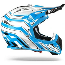Airoh Aviator Ace Art Azure шлем внедорожный, бело-голубой