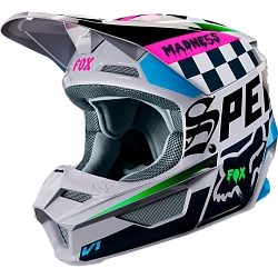 Fox Racing V1 Czar 2019 шлем кроссовый, серый