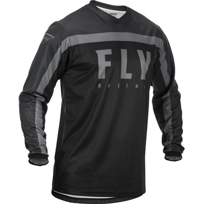 Fly Racing F-16 2020 джерси, черно-серый