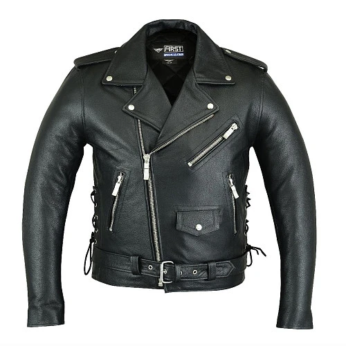 First M777 EAGLE Косуха мужская кожаная с орлом