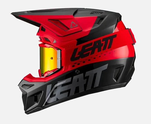 Leatt Kit Moto 8.5 V21 Red шлем кроссовый + Velocity 5.5 мотоочки