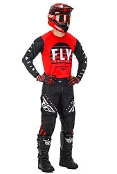 Fly Racing Kinetic K220 2020 джерси, красно-бело-черный