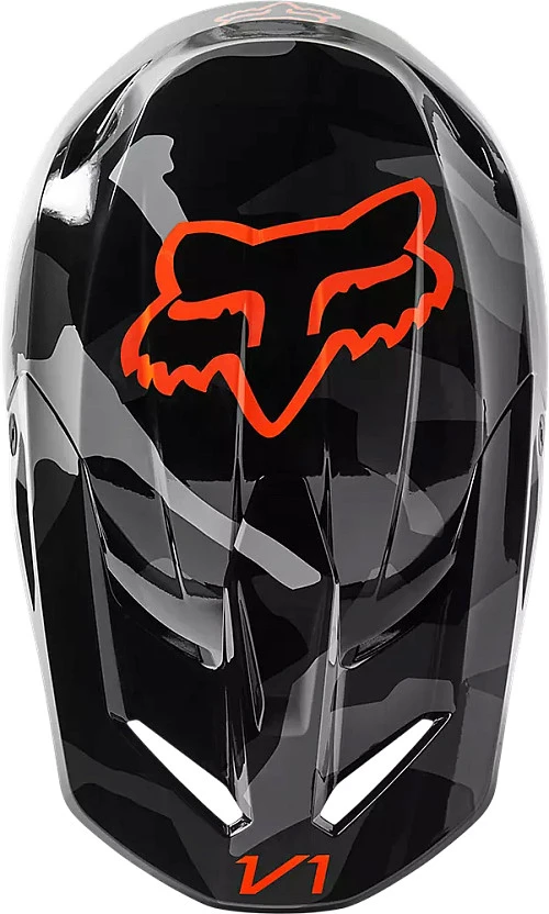 Fox Racing V1 Bnkr Grey Camo шлем кроссовый