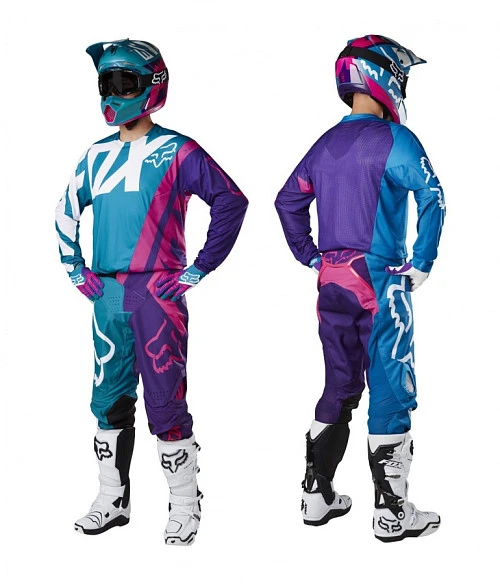 Fox Racing V3 Creo шлем кроссовый, бирюзово-розовый