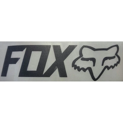 Fox наклейка плоттерная (10x3 см), черный