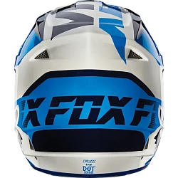 Fox Racing V1 Mako шлем кроссовый, бело-синий