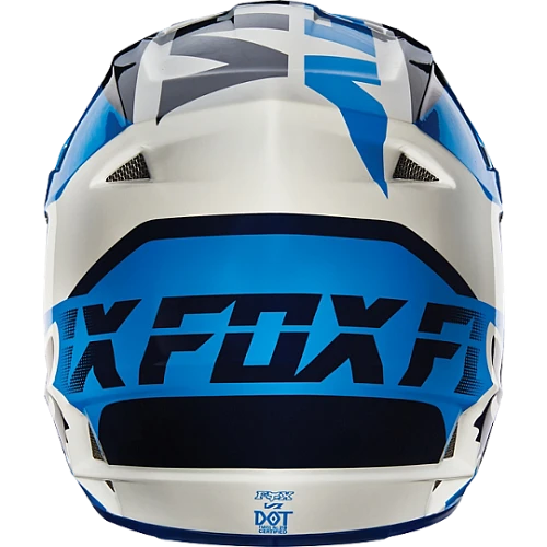 Fox Racing V1 Mako шлем кроссовый, бело-синий