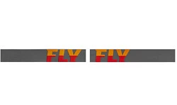 Fly Racing Zone Pro 2022 мотоочки, серо-красный, оранжевая зеркальная линза