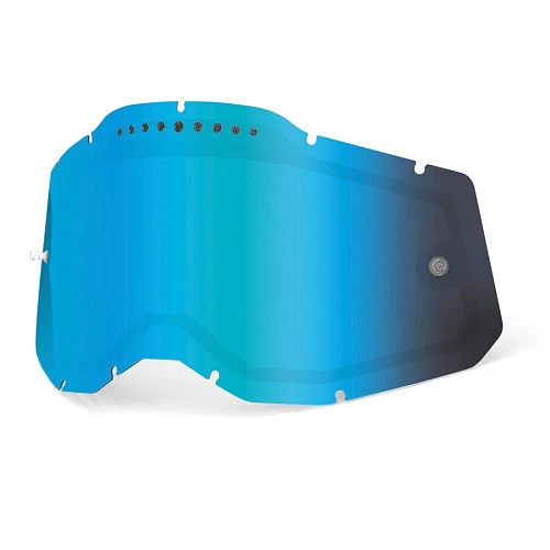 100% RC2/AC2/ST2 Replacement Lens Vented Dual Pane Mirror Blue линза
