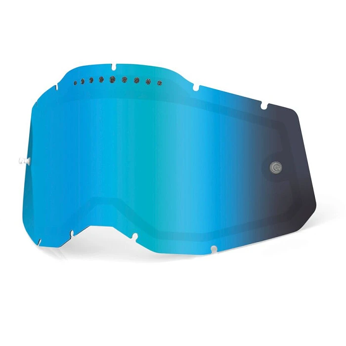 100% RC2/AC2/ST2 Replacement Lens Vented Dual Pane Mirror Blue линза