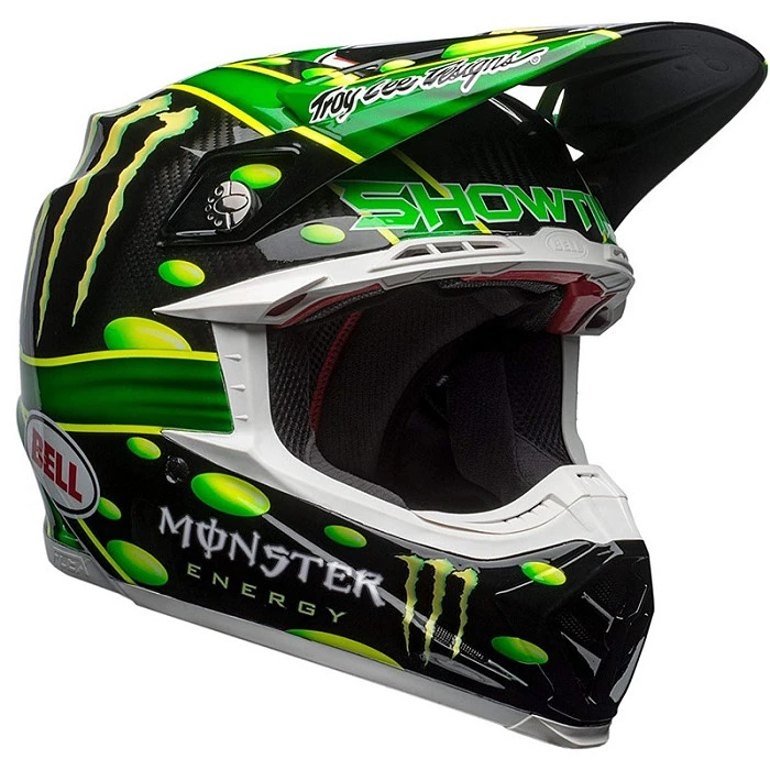 Bell Moto-9 Flex MC Monster шлем кроссовый, зелено-черный