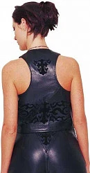 First VL610 Жилетка кожаная женская, черный