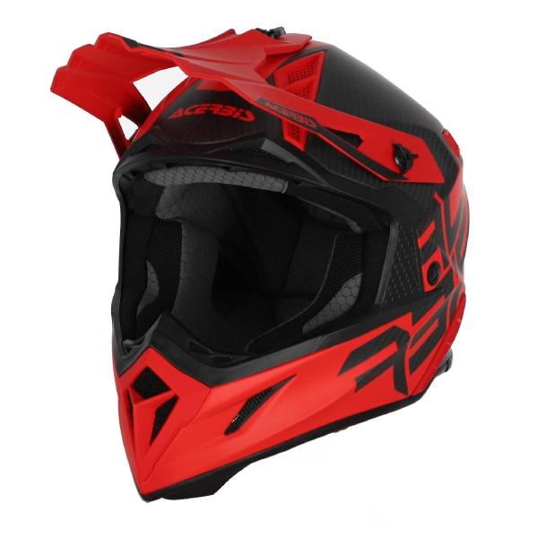 Acerbis Steel Carbon Red шлем внедорожный