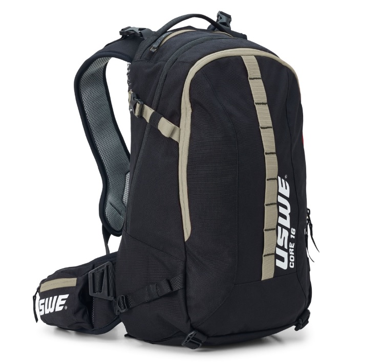 USWE Core 16L Off-Road Daypack, Black/Mud Green рюкзак