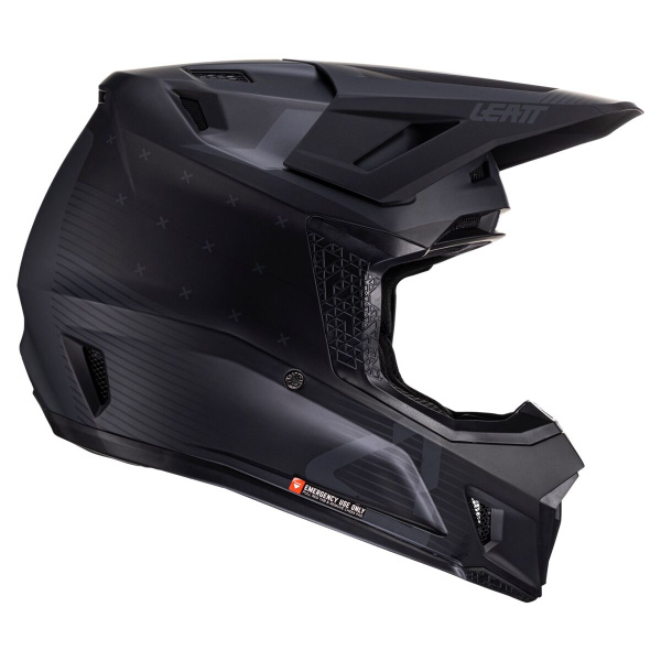 Leatt Kit Moto 7.5 V25 Stealth шлем кроссовый + Velocity 4.5 мотоочки Leatt Kit Moto 7.5 V25 Stealth шлем кроссовый + Velocity 4.5 мотоочки