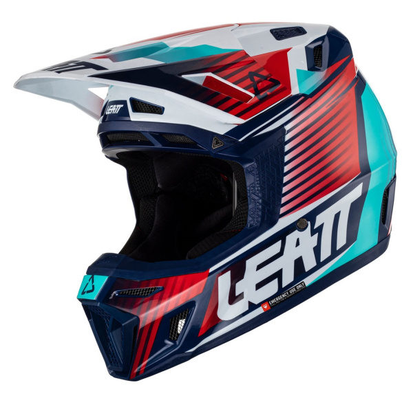 Leatt Kit Moto 8.5 V23 Royal шлем кроссовый + Velocity 5.5 мотоочки Leatt Kit Moto 8.5 V23 Royal шлем кроссовый + Velocity 5.5 мотоочки