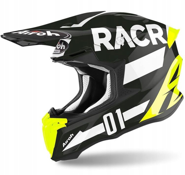 Airoh Twist 2.0 шлем внедорожный, желто-бело-черный Airoh Twist 2.0 шлем внедорожный, желто-бело-черный
